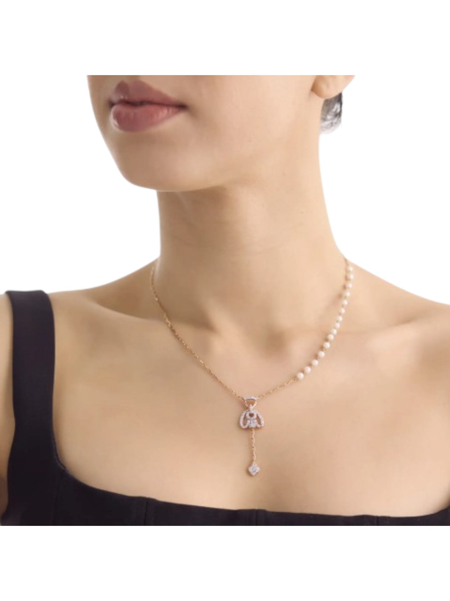 925 Sterling Silver Stylish Design CZ Stones Pendant With Chain For Women By Kesardeep